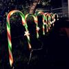 Solar Star Candy Cane Christmas Lights - Outdoor Garden Holiday Decoration