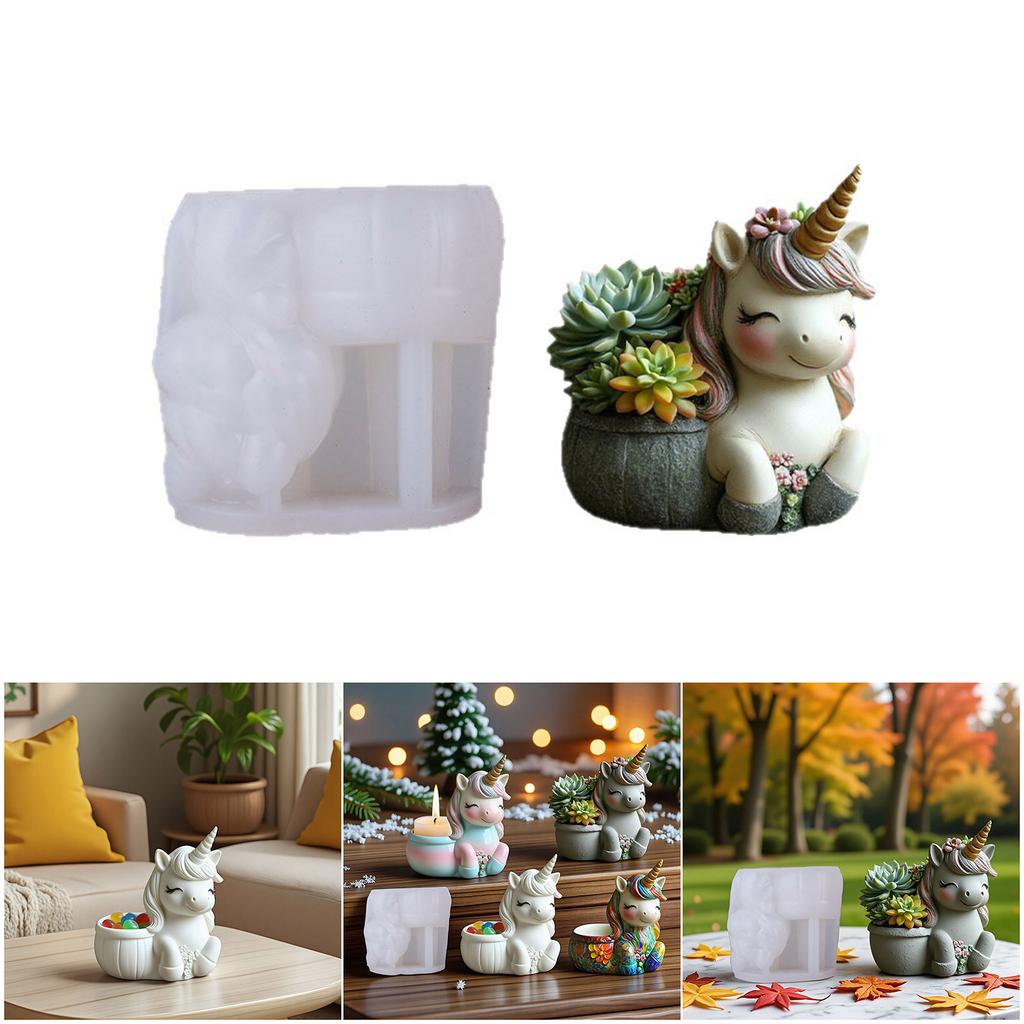 Reusable Animal Planter Silicone Mold For Concrete Cement Resin Crafts And Decorative Containers