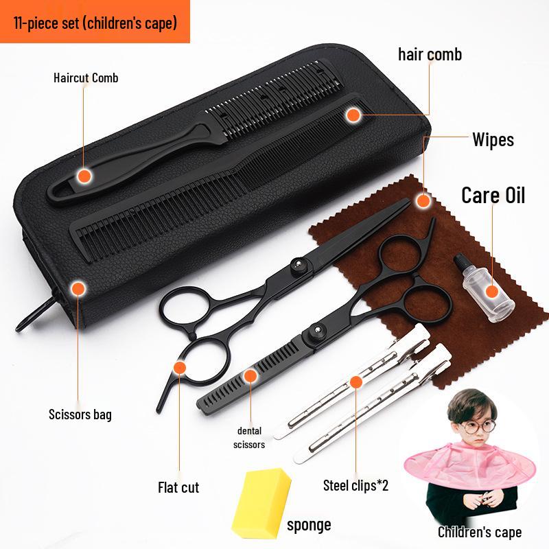 Hairdressing Shears Set: Straight, Thinning, Household & Beginner Scissors for Precise Haircutting