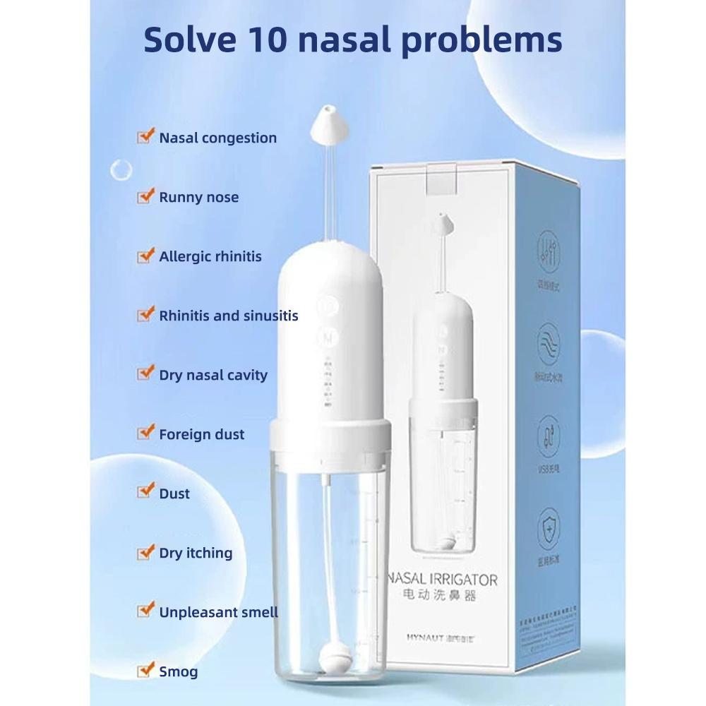 Electric nasal cleaning device designed specifically for families