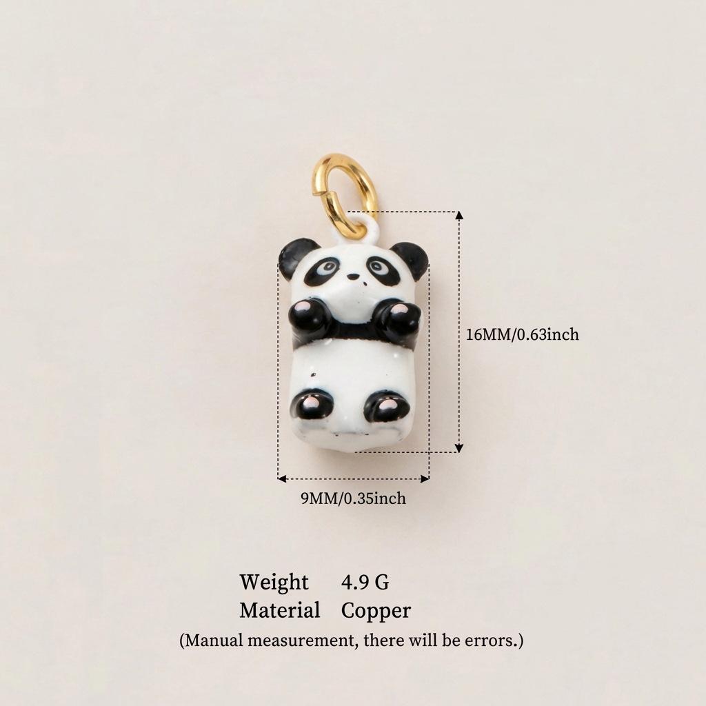 Animal World Cute Copper Pendant Necklace: Small Fish, Panda, Puppy, Butterfly Design