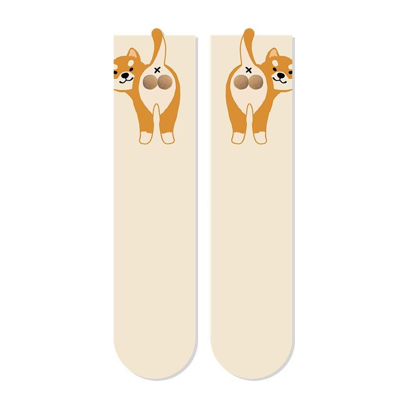 

Women s Funny Cartoon Socks MidCalf Spring Summer Fall Casual Unisex Fashion BreathableComfortableCreative Multi-Function Socks One Size
