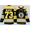 Boston Bruins NHL Hockey su Ghiaccio Maglia Uomo Ricamata 88 Divisa Squadra Abbigliamento per Tifosi Sportivi