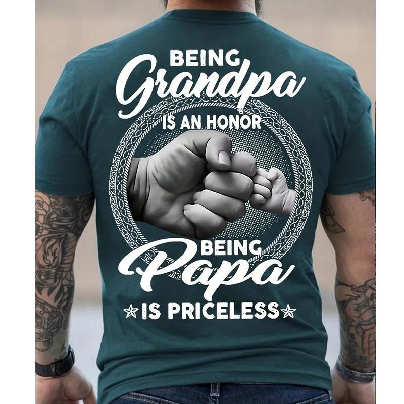 Nueva camiseta de moda de verano para hombre con estampado de monograma de personalidad para hombre