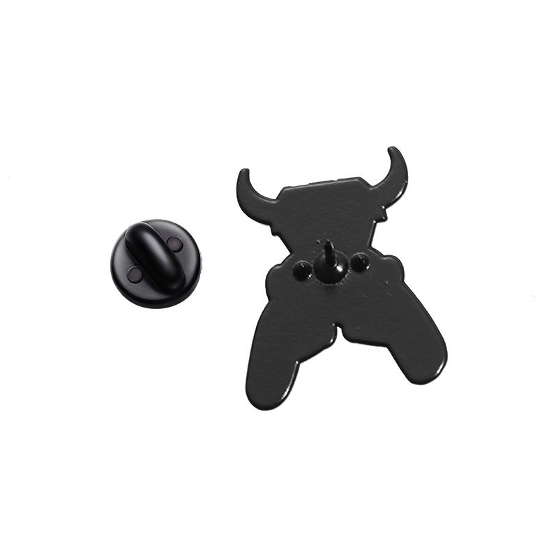 Red Demon Robots Enamel Pins Custom Comedy Comics Brooches Lapel Badges Cartoon Animation Jewelry Gift for Kids Friends