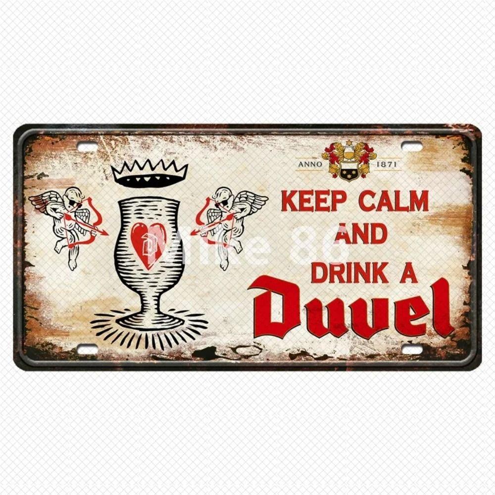 Ölplåtskylt Vintage Väggdekor 15x30cm