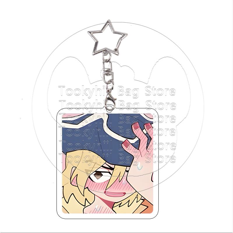 Dr. Stone Acrylic Keychain Kawaii Student Senku Ishigami Exquisite Senku Ishigami Gen Asagiri Keyring Bag Pendant Birthday Gift