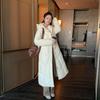 New Cotton-padded Jacket Women's Winter Long Korean Loose Design Cotton-padded Jacket Knee-thick Coat.