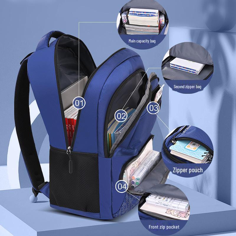 Sesame Lightweight Multi-compartment Backpack for Boys (Ages 6-12)