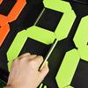Soccer Substitution Board Printed Labels Flip Number Board Sports Gear Pvc Black For Training