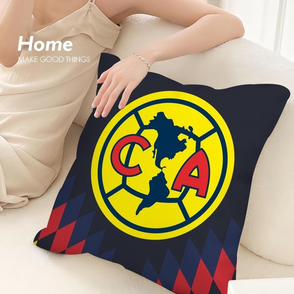 F-Football Club America Pillow Case 3D Print Polyester Fiber 40*40cm Home Sofa Throw Decoration Festival Gift