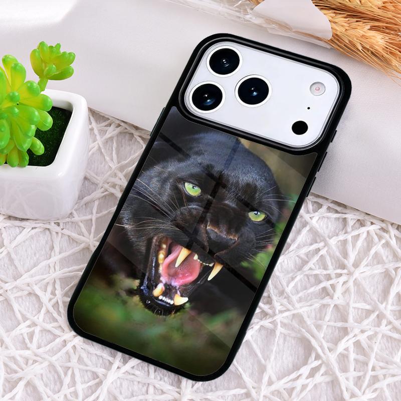 Animal Panther Phone Case for iPhone 17 Air 16 15 11 12 14 13 Pro Max Shockproof Cover
