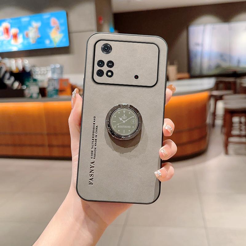 

Для Xiaomi Poco M4 Pro 4G Чохол Магнітний Тримач Кільце Чохол для Телефону Для Poko Little M 4 4M PocoM4 M4Pro Ударостійка Шкіряна Задня Кришка For Poco M4 Pro 4G