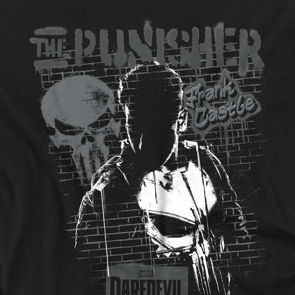 Daredevil Unisex Adult Born Again Punisher Graffiti Long-Sleeved T-Shirt