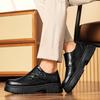High Quality Cow Leather Platform Wedding Shoes for Men Designer Soft-soled Men Dress Shoes Autumn New Derby Shoes Male