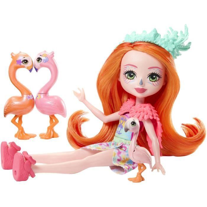 Enchantimals Sunshine Beach-Famille Florinda Flamant-Coffret HRX85