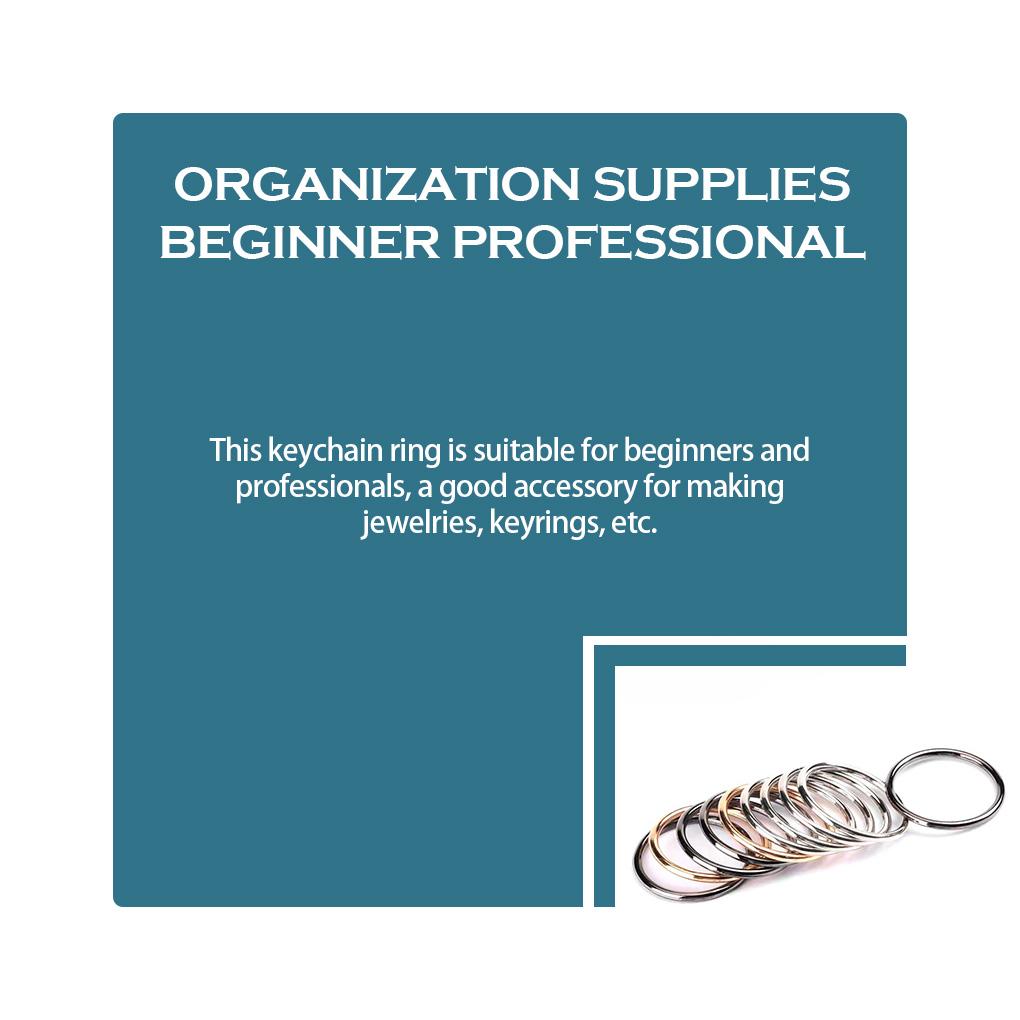 10 Stück Schlüsselringe Dekorativer Schlüsselanhänger DIY Anfänger Professionelle Organisation Schlüsselanhänger Kreis Wiederverwendbares Zubehör