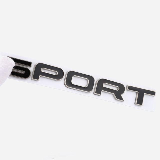 Auto Metal SPORT Premium Car Side Fender Rear Trunk Emblem Badge Decal Car Sticker 3D