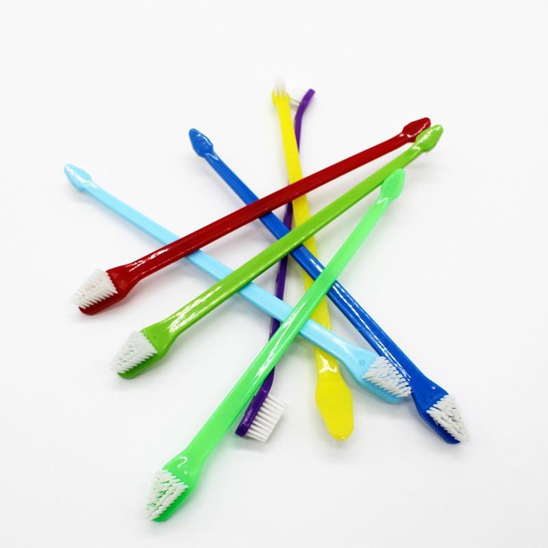 

Набір зубної щітки та зубної пасти для домашніх тварин: Силіконова зубна щітка для собак і котів для стійкості до укусів і чищення зубів As shown in the picture