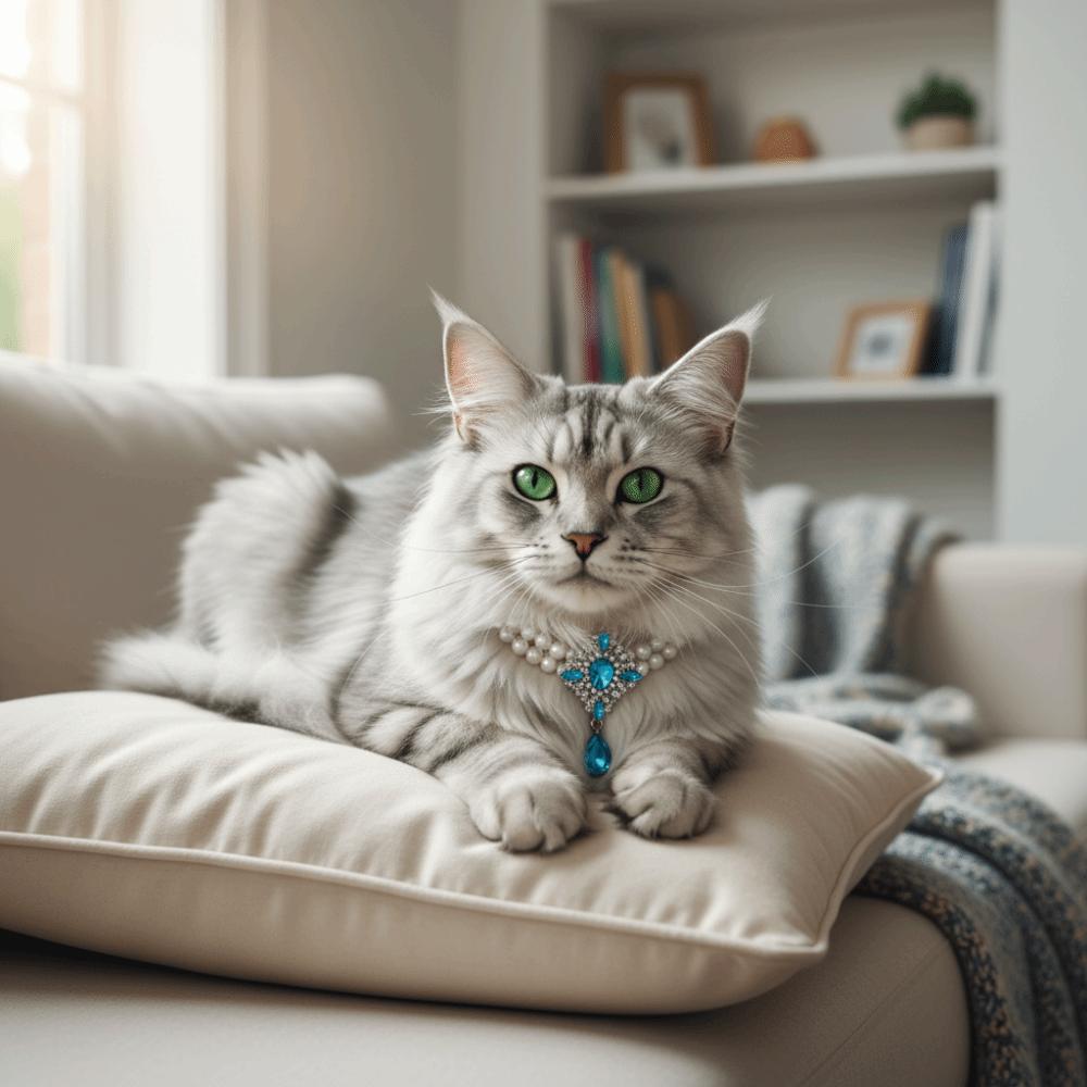 Adjustable Pet Pearl Necklace Vintage Cat Pearl Collar Fashion Dog Princess Necklace  Photography