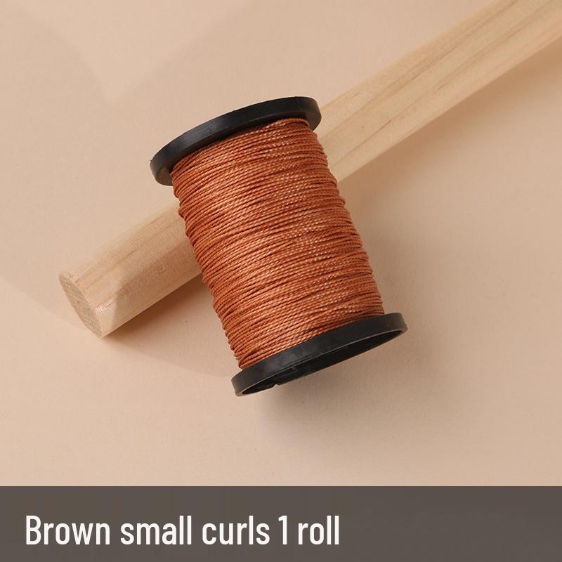 Copper Awl & Curved Needle Set for Shoe Repair - Includes Thousand-Layer Awl, Straight Hook, Waxed Thread, and Detachable Crochet Hook