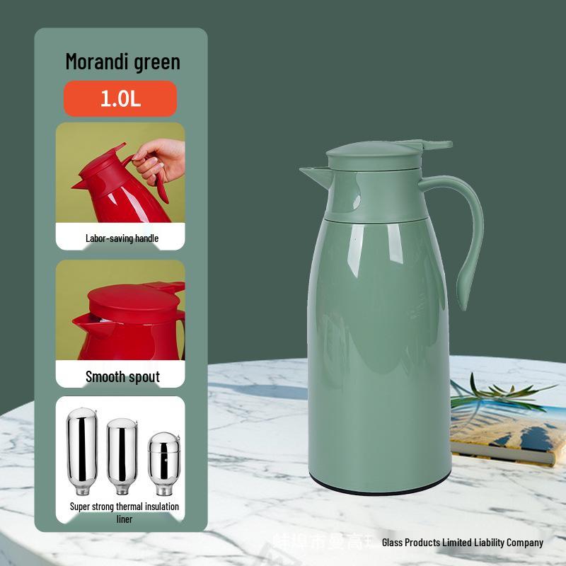 Large Capacity Cat Thermos with Glass Liner - Insulated Kettle for Home and Dorm Use