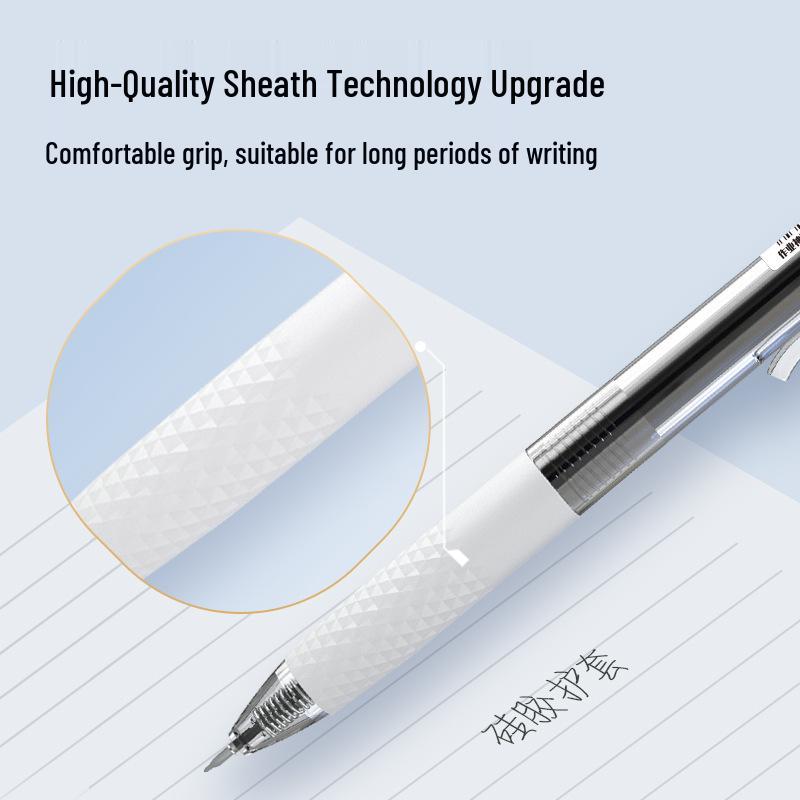 Morning MG Everbright Quick-Dry Smooth Ink Pen: High Capacity Clickable Neutral Pen