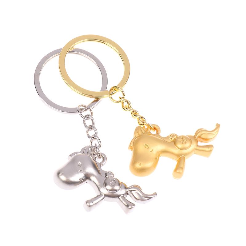 2026 Zodiac Year Of The Horse Metal Keychain Backpack Lucky Horse Pendant Keyring Badge Key Chain Gift