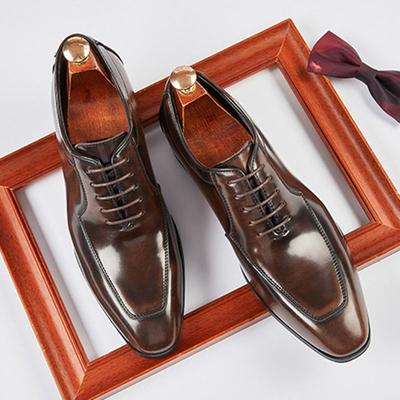Britischer Gentleman Business Schnürschuhe Casual Oxford Schuhe für Herren Flats Männlich Heimkehr Hochzeitskleid Schuhe Zapatillas Hombre