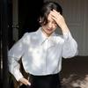 2025 Spring Women’s Korean Style White Shirt: Lightly Mature Inner Wear