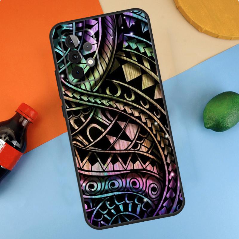 Maori Samoan Polynesian Tribal Case For Samsung Galaxy A36 A56 A26 A16 A06 A54 A34 A14 A12 A22 A32 A52 A13 A53 A15 A35 A55