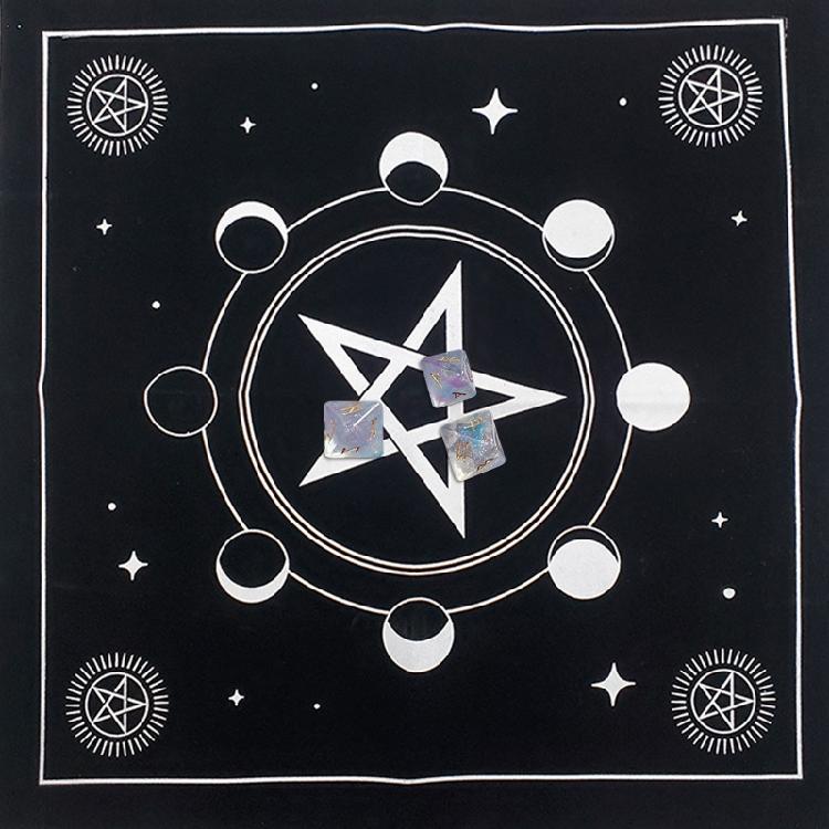 Witch Divination Pendulum Divination Tablecloth Mat Board Game Tarot Card Pad