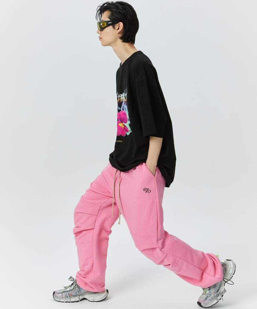 ATTENTIONROW Edition 1. Army Washed Training Pants (Neon Pink)