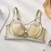 Soft underwire push-up bra, thin lace underwear, small chest push-up, non-empty cup sexy bra