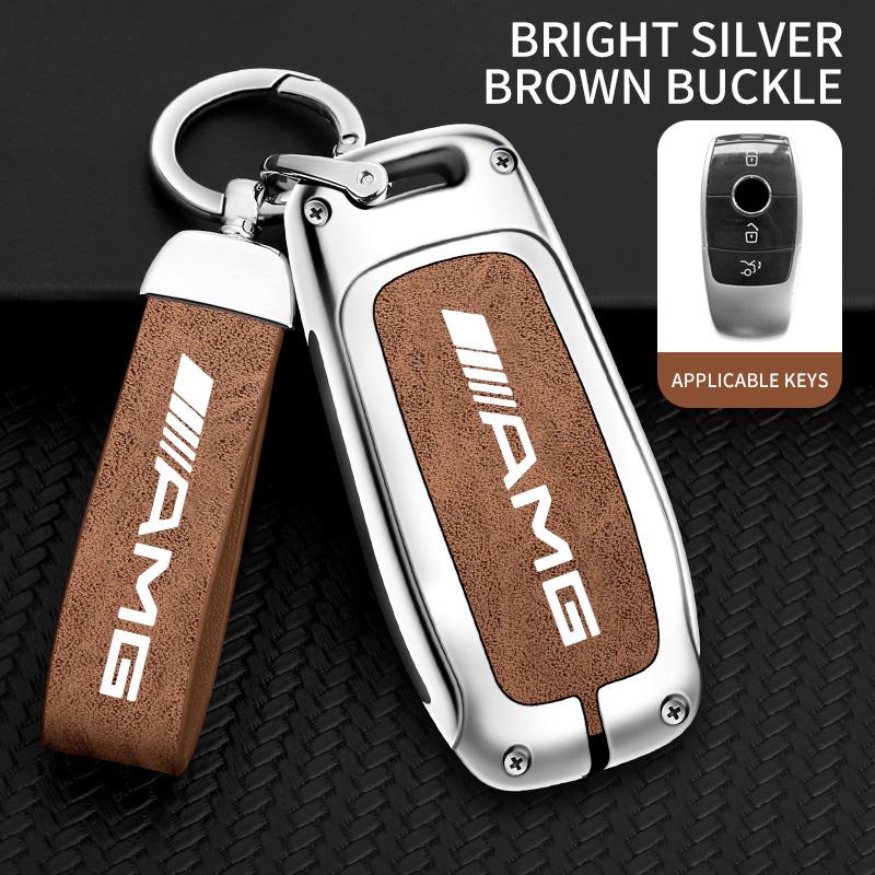 TXF4   Zinc Alloy Car Key Case Cover Protector Shell Fob Holder For Mercedes Benz AMG W177 W176 X166 X167 C257 C218 X253 C118 C117 H247