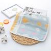 6 Layer Pure Cotton Gauze Baby Burp Cloth Cartoon Jacquard Square Towel For Infant Kids Face And Hand Washing