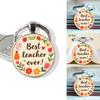 Beat Teacher Ever Letter Keychain Pendant For Celebration Gifting