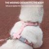 Cat Harness Leash Set Adjustable Puppy Harness Vest Escape Proof Set for Small Dogs Cats Breathable Durable Kitten Harnesses