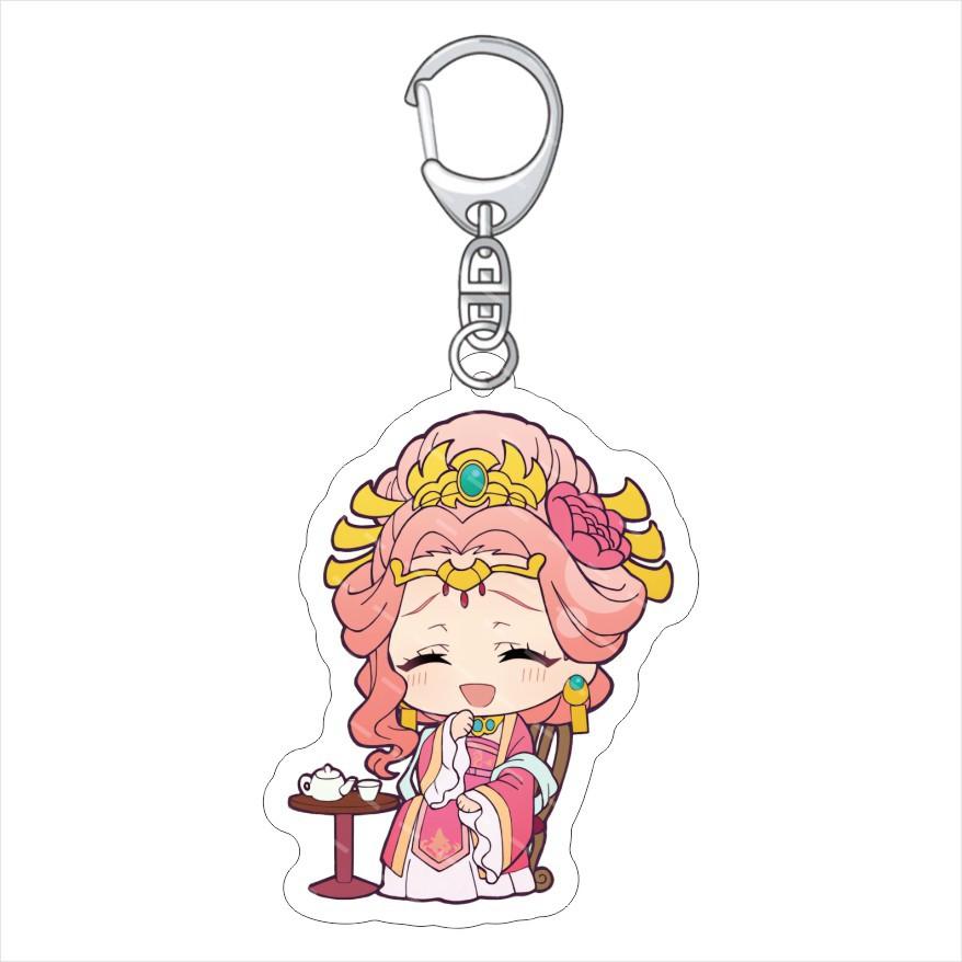 

The Apothecary Diaries New Anime Acrylic Keychain Jewelry Campus Related Products Fans Friends Gift Bag Kingring Chaveiro Style 6 cm