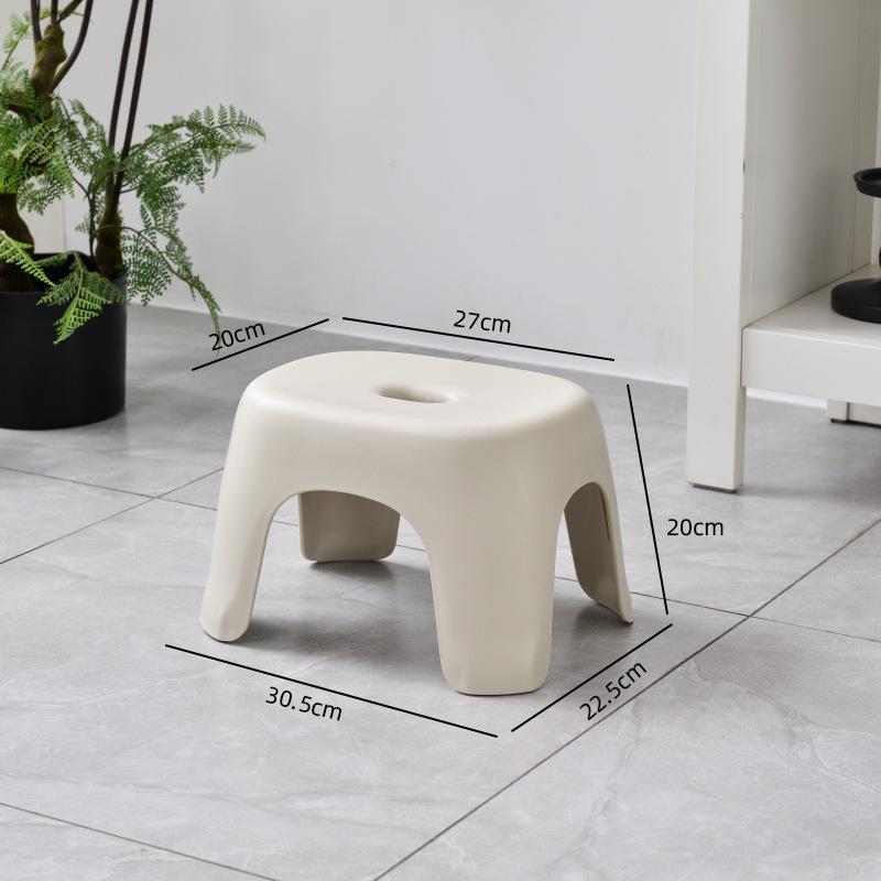 Židle do koupelny Stohovatelné Plastová stolička pro domácnost Zahuštěný konferenční stolek Malá lavice pro stoličku na boty Pohovka Taburetka Nízká protiskluzová