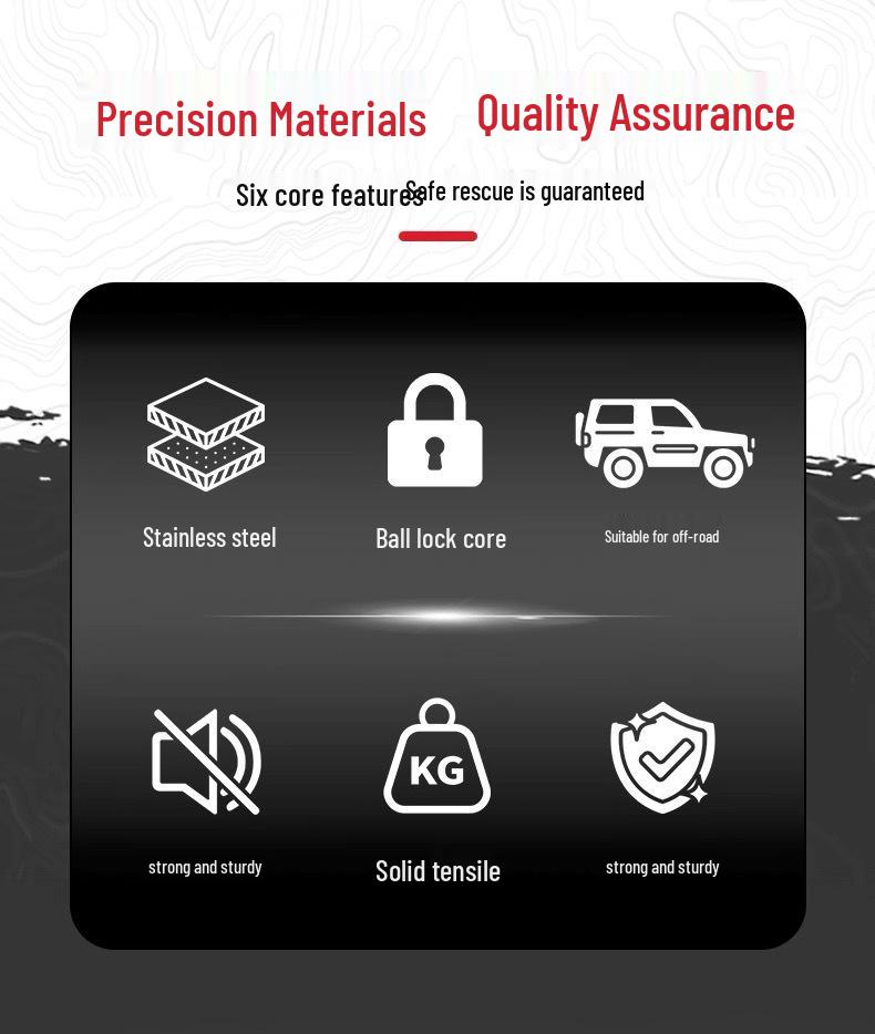 Universal Hitch Pin Trailer Receiver Lock with Anti-Corrosion Strap & 2 Keys for Anti-Theft Protection