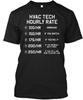 Hvac Tech Hourly Rate T-Shirt Made In the USA Size S To 5XL