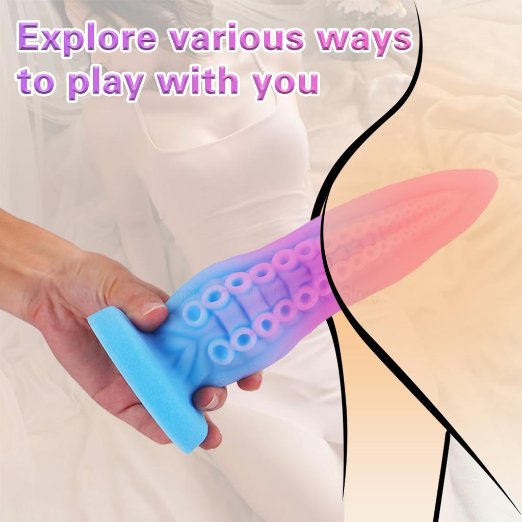 Chobotnicové chapadlo dildo anální kolík přísavka velké zátky na zadek masturbátor dilatátor pro muže ženy dospělé hračka