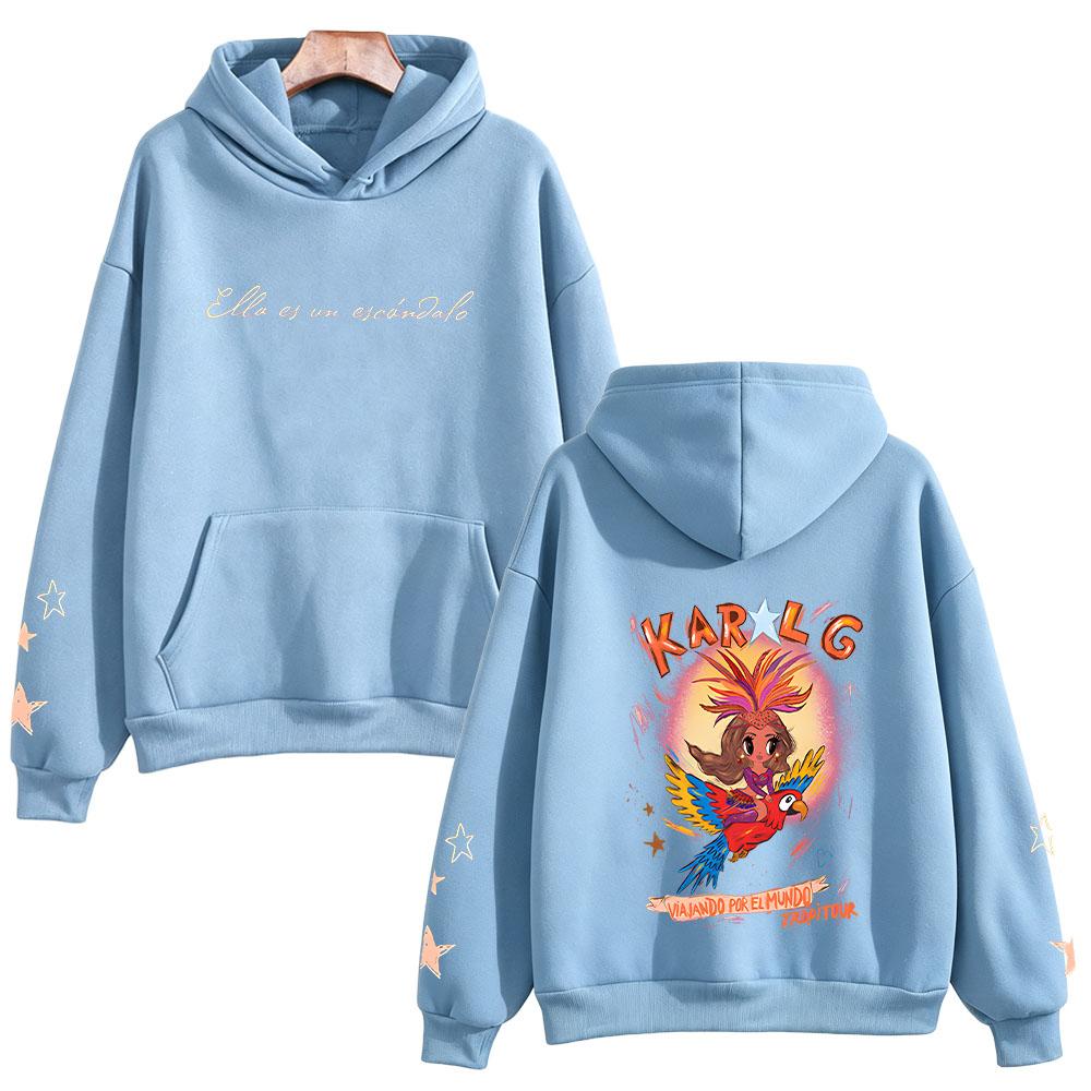 Ivonny Hoodie Karol G Graphic Clothes Unisex Men Women Pullover Sweatshirt Long Sleeve Fans Autumn Winter Tops Streetwear