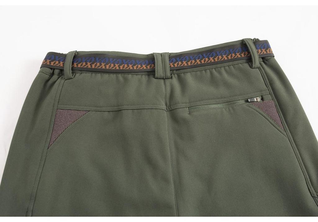 Men's and Women's Plus Size Slim Fit Fleece-Lined Waterproof Windproof Winter Mountaineering Pants