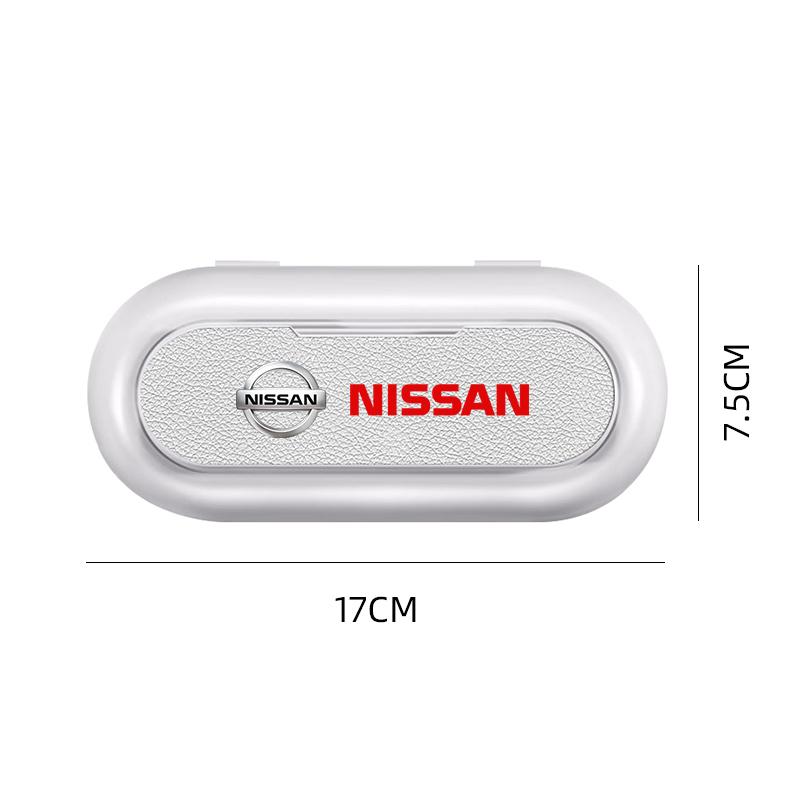 Auto Accessories for Nissan X-trail Qashqai Note Juke Sentra Patrol Navara Car Sunglasses Holder Glasses Case Cage Storage Box