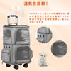 Pet Carrier Bag for 2 Multiple Pet Pet 4 Multiple Cat Carrier Load Pet Cart for 2 Medium Cats and Ventilated Portable 360 Degree for Going To the