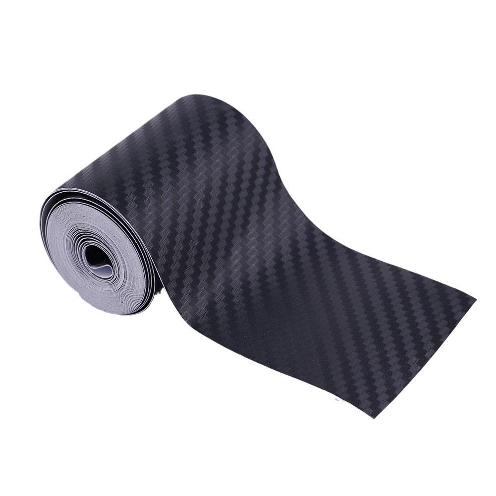High-quality Nano 3D Carbon Fiber Car Stickers For Door Protection Trim Tape Sill 5CM Waterproo M3J9