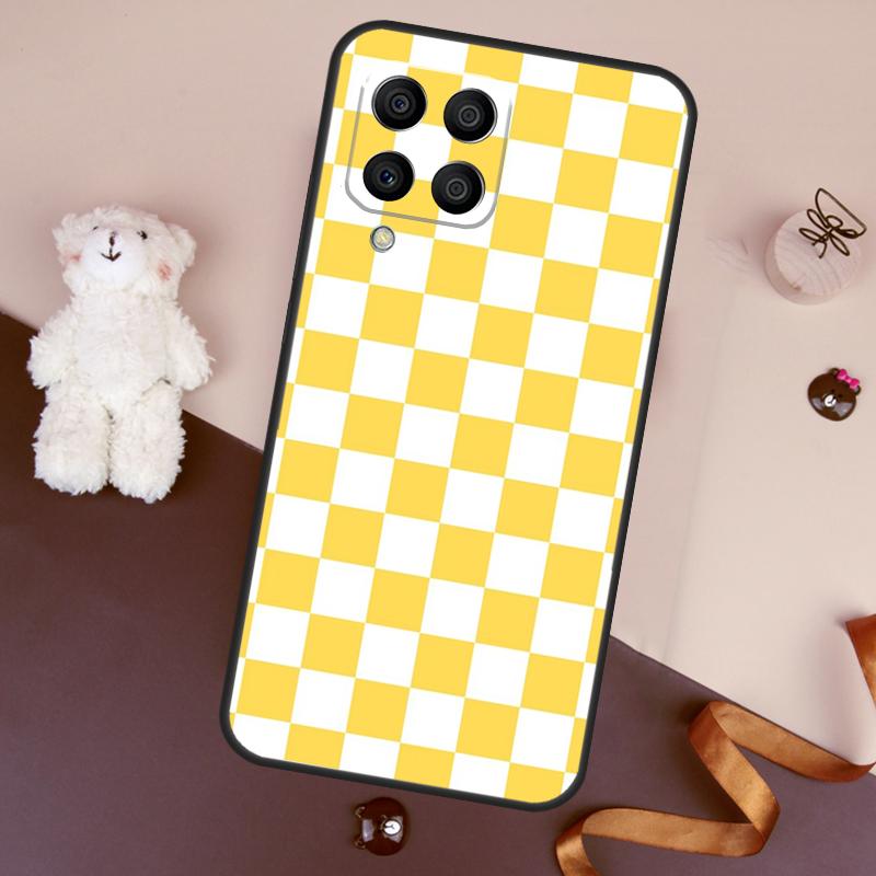 Checkerboard Checkered Board Case For Samsung Galaxy M11 M31 M21 M53 M13 M32 M52 M15 M35 M55 M14 M34 M54 M06 M16 M36 M56