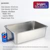 Wuhe Heavy Duty 304 Stainless Steel Rectangular Flat Serving Tray
